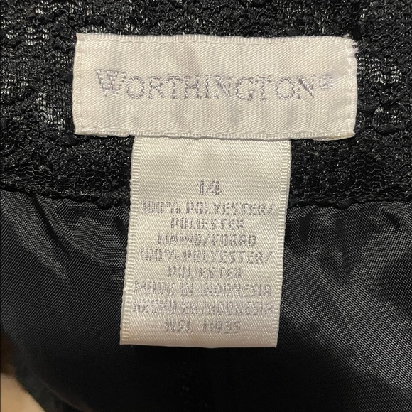 Worthington Elegant Black Lace Pants - Picture 5 of 7